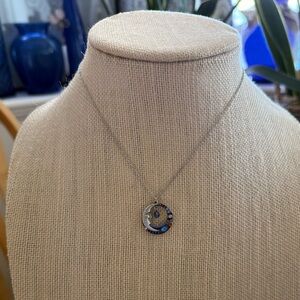 NEW! Firefly Multi Color Swarovski Crystals Half Moon Necklace LuzLuna Imports